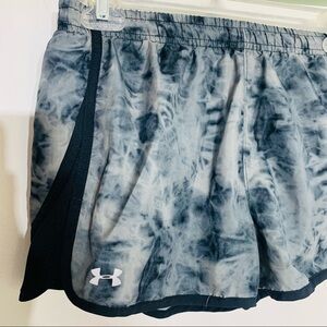 Under armor smoke cloud black gray running short fitted extra small